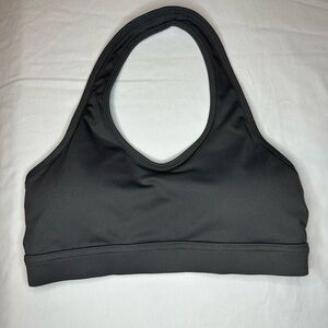 Diosa Fit Halter Sleek Black Sports Bra Medium Nylon Spandex Sexy Workout Yoga